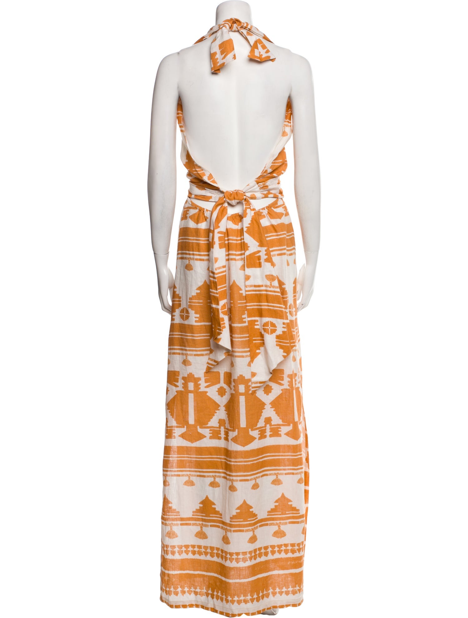 Johanna Ortiz Linen Long Dress